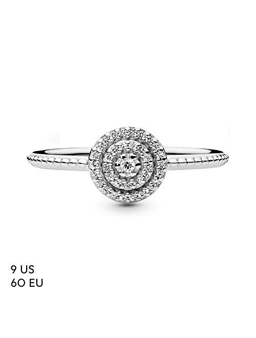 Pandora Jewelry Elegant Sparkle Cubic Zirconia Ring in Sterling Silver