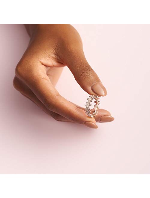 Pandora Jewelry Daisy Flower Cubic Zirconia Ring in Pandora Rose