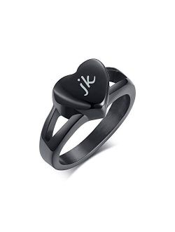 XUANPAI Bracelet Personalized Customized Stainless Steel Love Heart Cremation Urn Memorial Ash Holder Ring Band for Women Girls