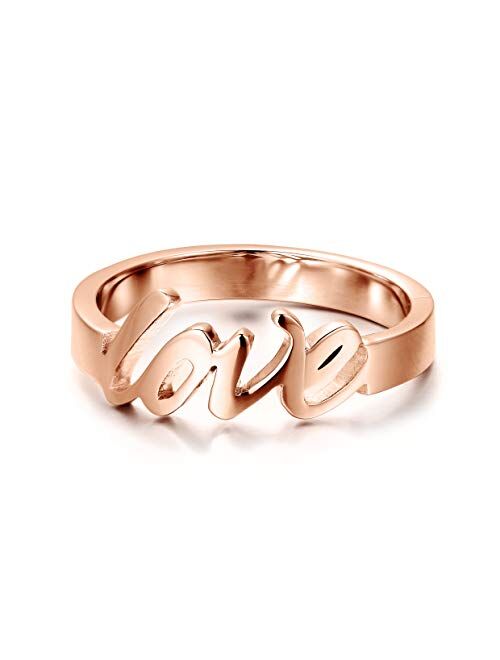 PEIMKO Personalized Name Ring for Women, 925 Sterling Silver or Gold Plated Copper Custom Made with up to 2 3 4 Names Gift for Mother Women Daughter Girls
