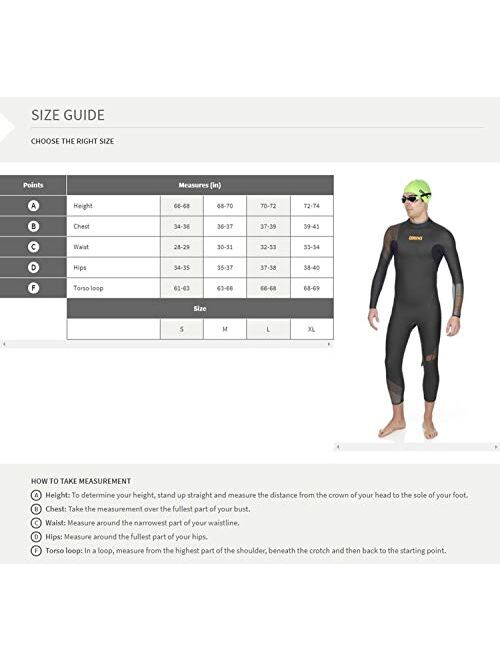 Arena Men’s Carbon Triathlon Wetsuit Sleeveless Neoprene Fiber-Lined Panels Buoyancy for Open Water Swimming, Ironman and USAT Approved