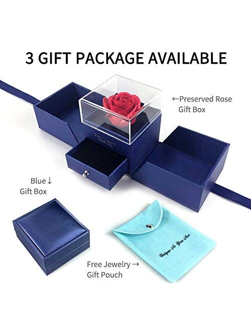 DayOfShe Personalized Mothers Ring with 2-4 Simulated Birthstones Sterling Silver Family Name Rings for Mom, Custom Engagement Rings for Her