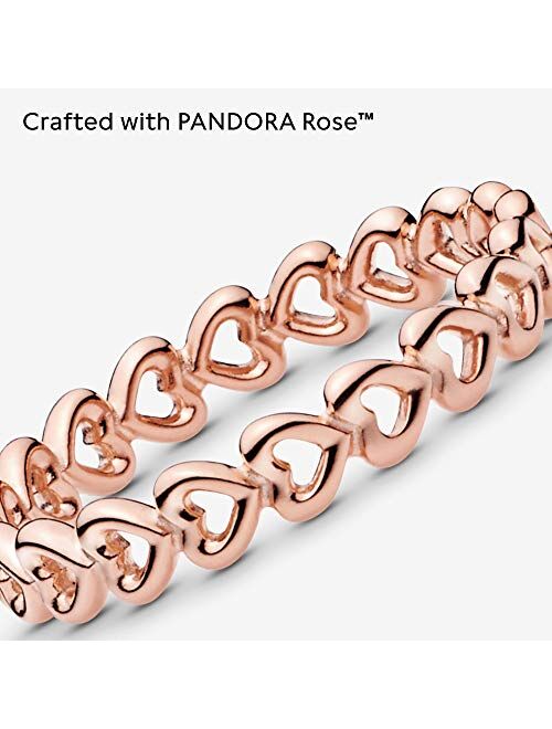 Pandora Jewelry Band of Hearts Pandora Rose Ring