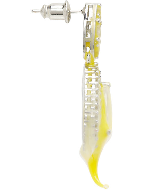 Ottolinger Yellow & White Rubber Drip Earrings