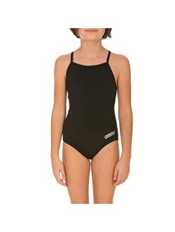 Girl's Master MaxLife Sporty Thin Strap Racer Back One Piece