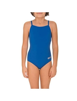 Girl's Master MaxLife Sporty Thin Strap Racer Back One Piece