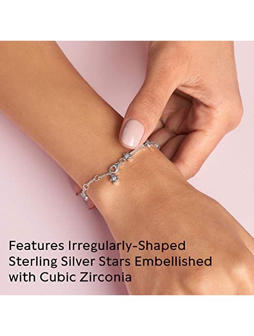 Pandora Jewelry Celestial Stars Cubic Zirconia Bracelet in Sterling Silver