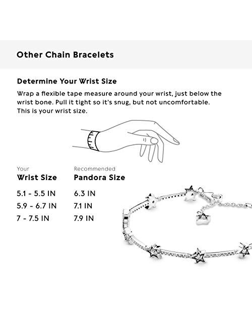 Pandora Jewelry Celestial Stars Cubic Zirconia Bracelet in Sterling Silver