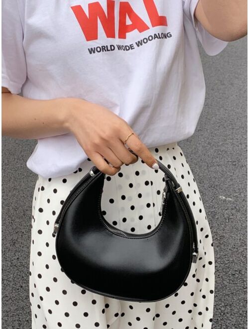 Buy Shein Minimalist Elegant Baguette Hobo Bag online | Topofstyle