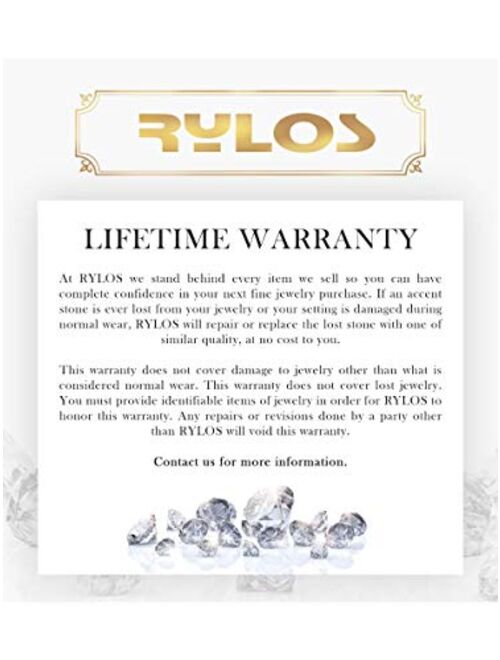 RYLOS Rings for Women Sterling Silver Ring Halo of Genuine Diamond Birthstone Ring 6X4MM Oval Gemstone Jewelry for Women Sterling Silver Rings for Women Diamond Rings for