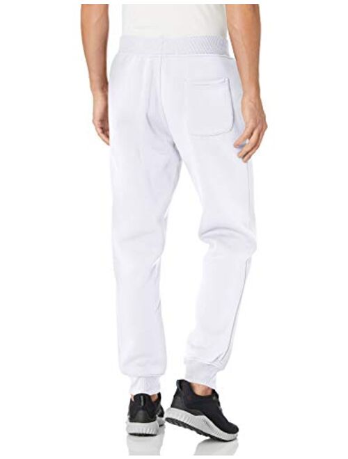 Southpole Men's Basic Active Fleece Jogger Pants, White New, Small
