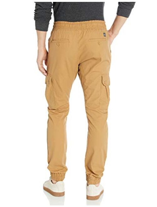 Southpole Men's Jogger Pants Washed Ripstop Fabric with Cargo Pockets