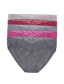 Buy Peachy Panty 6 Pack Satin Shine Full Coverage Women's Panties