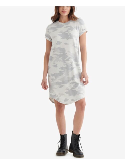 Lucky Brand Cloud Camo-Print Dress