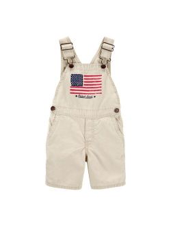 Toddler Boy OshKosh B'gosh American Flag Shortalls