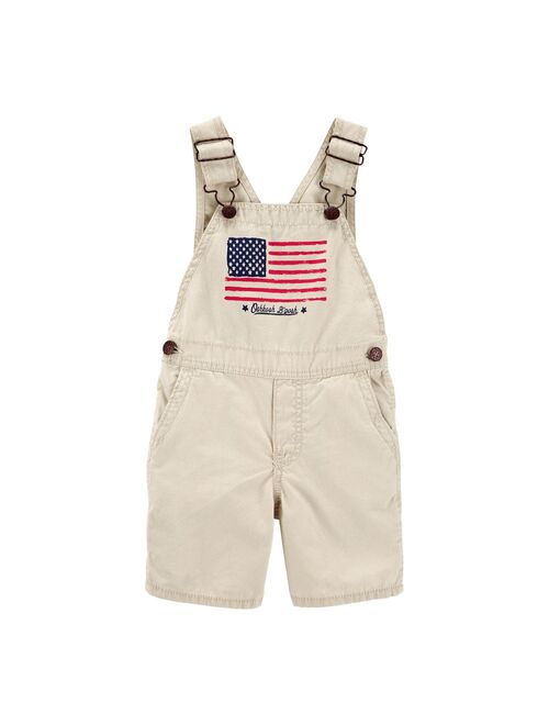 Toddler Boy OshKosh B'gosh® American Flag Shortalls