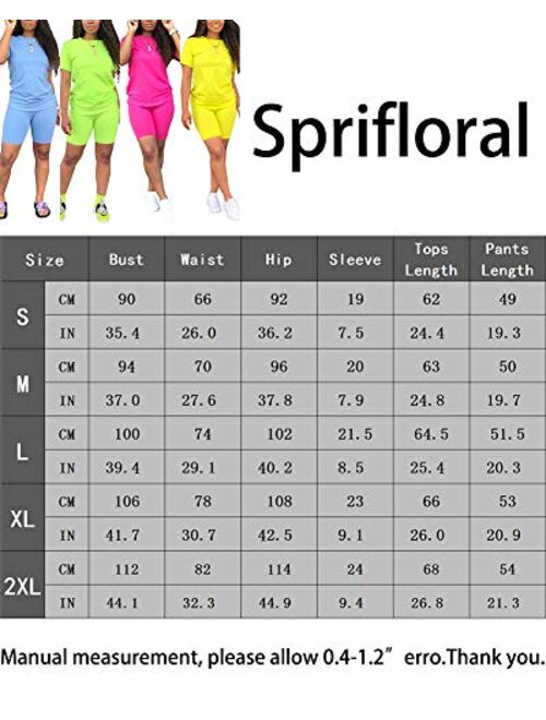 Women’s Casual Two Piece Outfits Short Sleeve Bodycon Shorts Set Jogging Suit Summer
