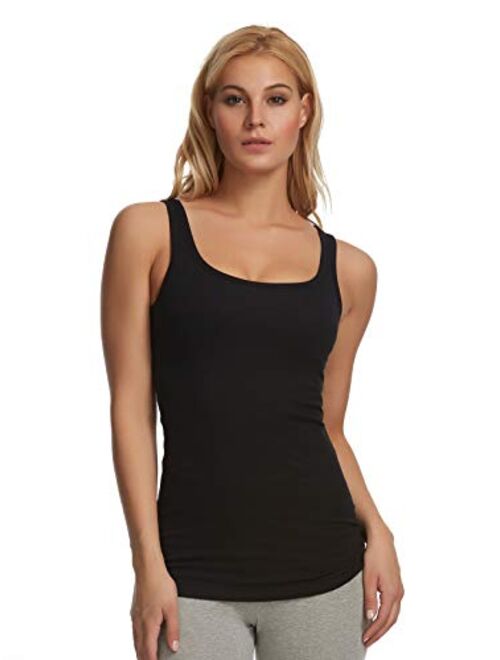 Felina Cotton Ribbed Tank Top - Class Tank Top for Women, Workout Tank Top for Women (Color Options Available)
