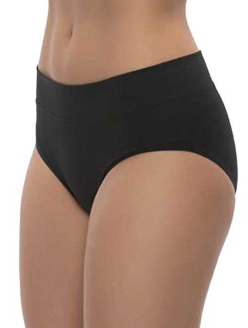 Felina Women's Pima Cotton Hipster Panties - Comfortable Seamless Underwear for Women, 5-Pack