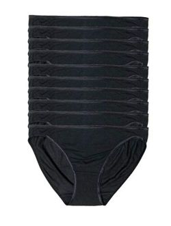 Smooth Low Rise Bikini Panties - Seamless Underwear for Women, Panties for Women (10-Pack)