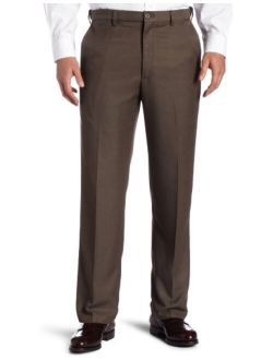 Men's Cool 18 Stria Hidden Expandable Waistband Plain Front Pant