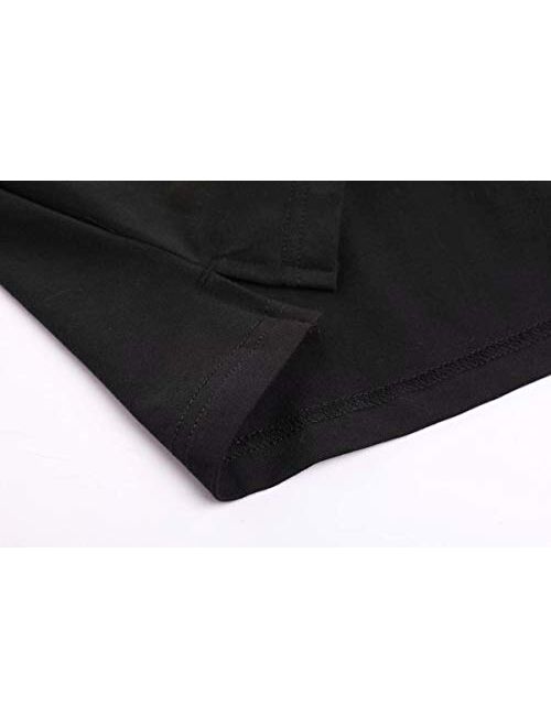 MAGCOMSEN Men's Polo Shirts with 2 Zipper Pockets Loop Patches Cotton Tactical Shirts for Work, Fishing, Golf, Hiking