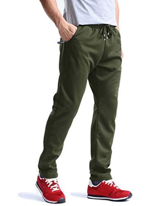 MAGCOMSEN Men's Joggers Wrinkle-Free Sweatpants Lightweight Drawstring Zipper Pockets Workout Running Pants