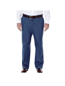 Men's Work To Weekend No Iron Denim Flat Front & Pleat Pant - Regular and Big & Tall Sizes