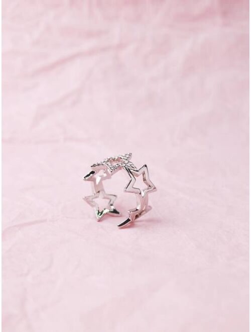 Shein Star Design Cuff Ring
