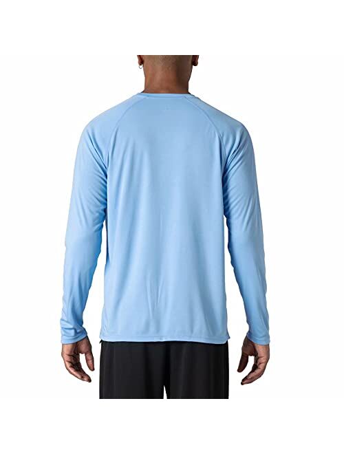 MAGCOMSEN Men's Sun Protection T-Shirt UPF 50+ UV Long Sleeve Moisture Wicking Performance Athletic Shirt