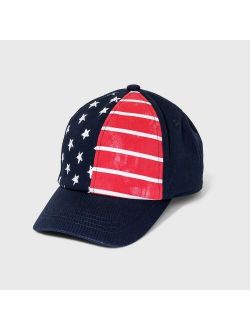Boys' Americana Baseball Hat - Cat & Jack™ Navy/Red