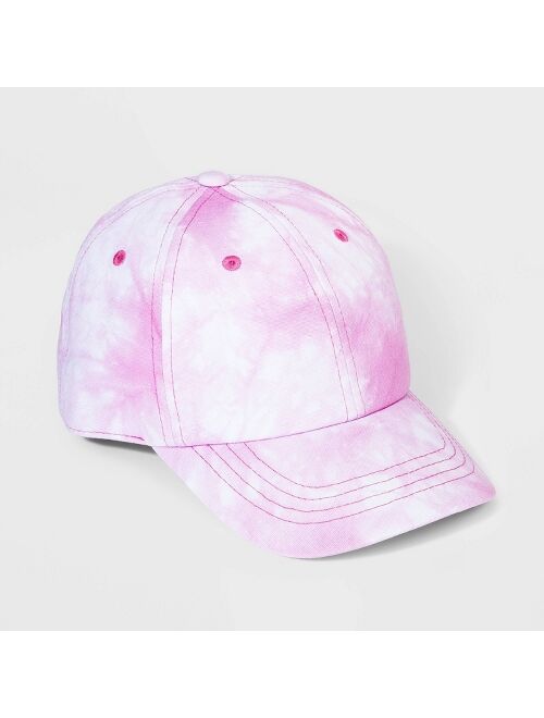 Girls' Tie-Dye Baseball Hat - Cat & Jack™ Pink