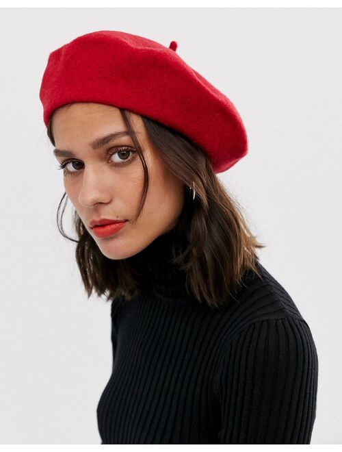 ASOS DESIGN wool beret