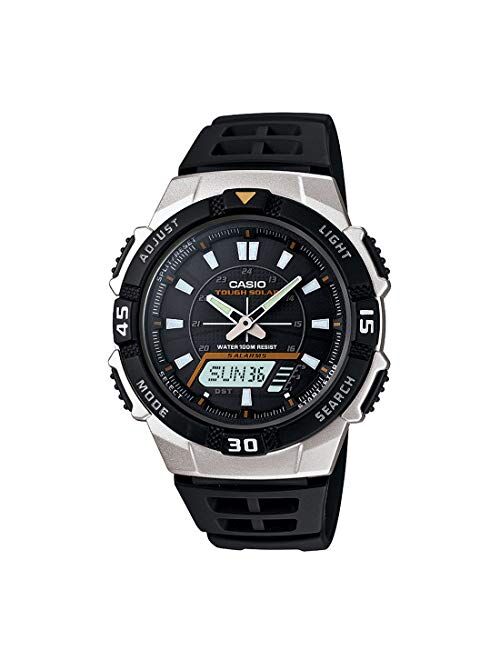 Casio Men's AQS800W-1EV Black Resin Quartz Watch with Black Dial