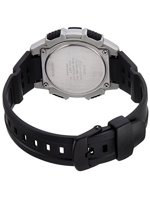 Casio Men's AQS800W-1EV Black Resin Quartz Watch with Black Dial