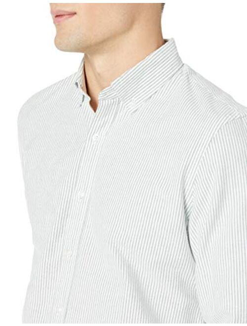 Amazon Brand - Goodthreads Men's Long-Sleeve Striped Oxford Shirt