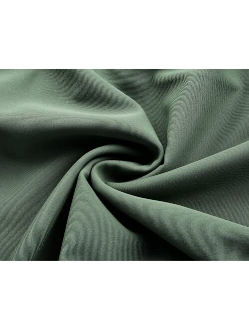 Hilor Women's Ruffled Flounce Tankini Top Flowy Layered Swimsuits Bathing Suits Tiered Swim Tops