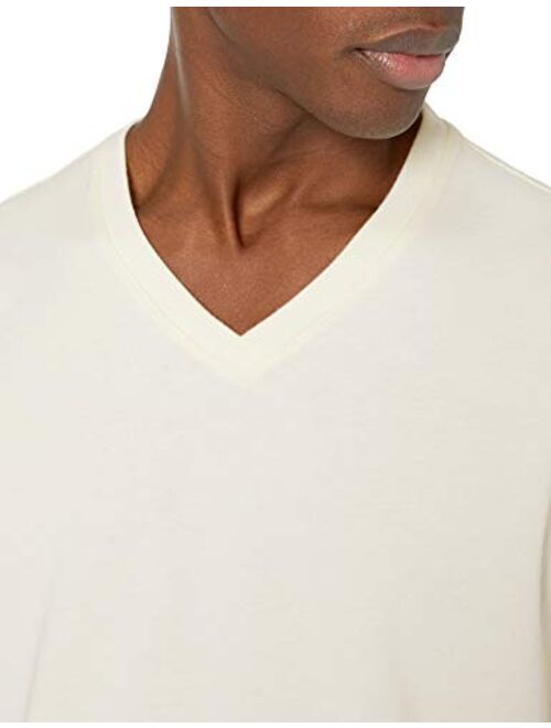 Goodthreads Men's Heavyweight Oversized Short-Sleeve V-Neck T-Shirt