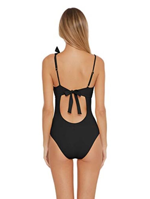Becca by Rebecca Virtue Women's Sadie One Shoulder One Piece Swimsuit