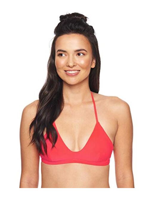 Hurley Women's Quick Dry Compression Solid Adjustable Bikini Top