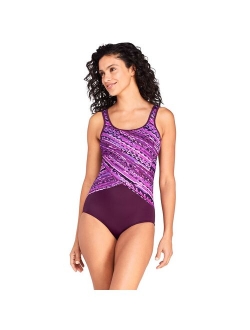 Tugless Sporty Chlorine Resistant One-Piece Swimsuit