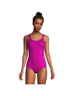 Tugless Sporty Chlorine Resistant One-Piece Swimsuit