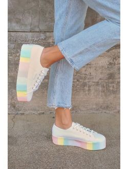 2790 Shaded Platform White Pastel Multi Platform Sneakers