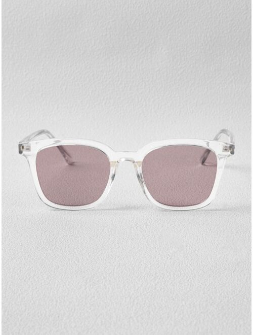 MOTF Premium Clear Frame Polarized Sunglasses