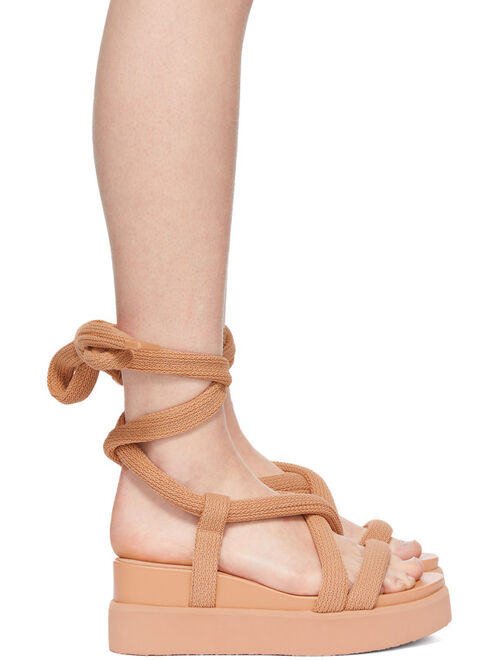 Issey Miyake Beige United Nude Edition Node Sandals
