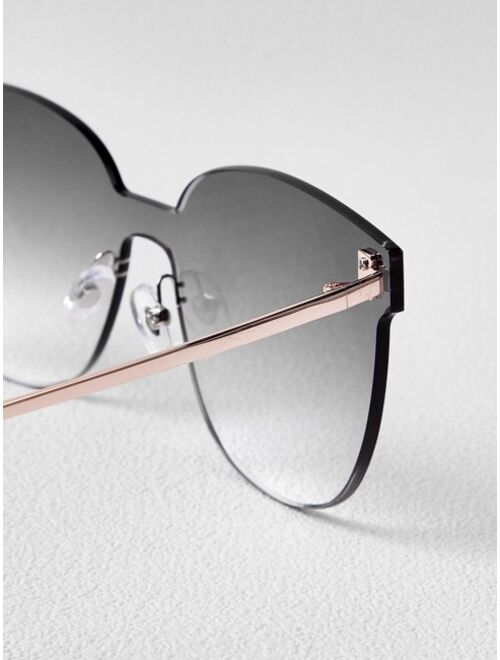 MOTF Premium Ombre Lens Rimless Sunglasses