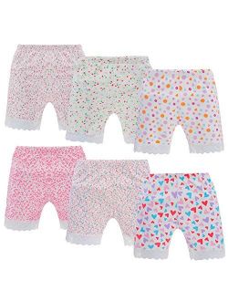 Anktry 2-12 Years Old Girl’s Solid Color Biking Shorts Safety Dress Boyshort Panties for Toddlers 6 Pack Underwear