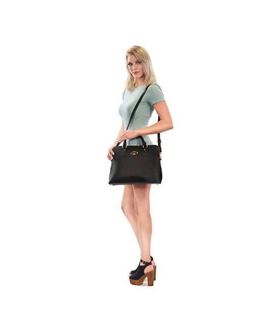 DASEIN Womens Fashion Handbag Slim Shoulder Bag Tote Satchel Purse