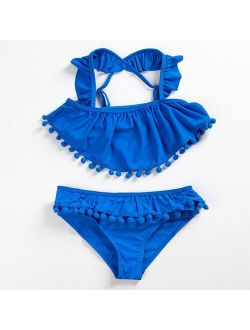 NEW 2020 Girls Swimwear 3~13Y Baby Girls Swimsuit Kids Bikini Sets Teenager Children Swimwear Kids Swimwear Beachwear-SW458