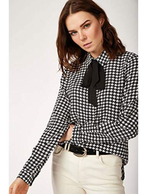 Blouses for Women Fashion, Casual Long Sleeve Button Down Shirts Tops, XS-3XL